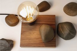 Julegave - Stone Light - naturlig bordlampe