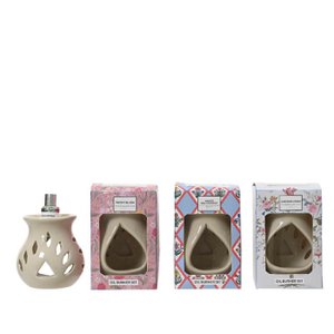 Ölbrenner -Set Keramik 8.8x7.5x13cm