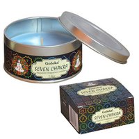 Goloka Seven Chakra Soya Wax Candle Tin