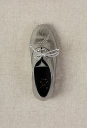MARSA METAL STEEL – Soft Metallic Leather Unstructured Lace-Up Shoes