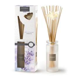  Lavender reed diffuser 75ml with natural wooden sticks, purple floral fragrance home scent