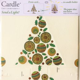 CARDLE Juletræ Grønt (juletræ) - Lysestage lykønskningskort