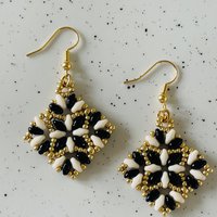 Earrings Duo BlackandWhite