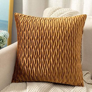 BOHORIA® Set of 2 Premium Velvet Cushion Covers “Gingerbread Brown”