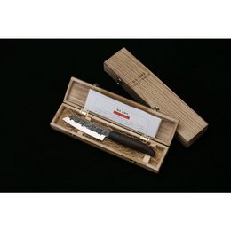 TAKAHIRO MIYAZAKI - Santoku bocho Chisaii- Santoku knife 5 inch, blade made of Japanese blue paper steel