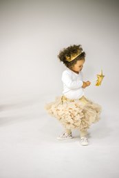 “Gold Sequins” Fairy-tale Crown and Wand Magic Set