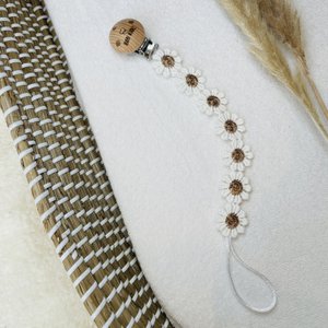 Schnullerclip Daisy Bronze