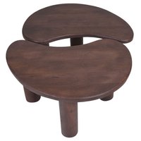 Coffee table Lina - Espresso Mangohout - Set of 2