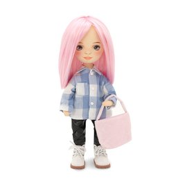 Soft toy, Sweet Sisters - Billie in a Plaid Shirt + bonus accessories set (35cm)