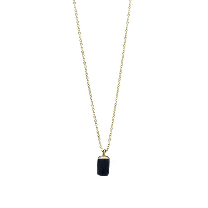 Gold Necklace - Tiny Weight Charm