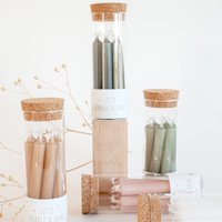 Let's Sparkle & Shine – 8 Minikerzen in einer Glasröhre