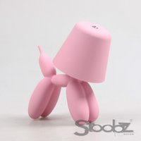Balloon dog LED table lamp 16x10x18 cm pink