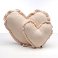 Muslin cushion "Big heart"