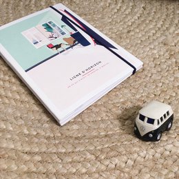 Taccuino da Viaggio Ricaricabile "Le Voyageur" - Punto + Fogli Bianchi