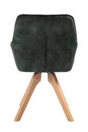 Sillón vintage terciopelo velour, verde oscuro