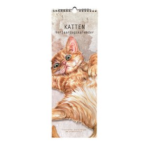 Birthday calendar cat - per 5 pieces