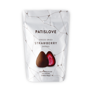 Strawberry Dragee Milk Chocolate, 80G