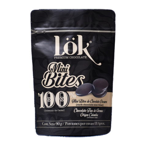 Dark Chocolate Mini Bites Sugar-Free | 100% Cacao | 90g