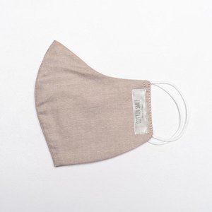 Face Mask Cotton Linen Look