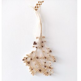 Gui en boîte naturel/or 35x15cm Fairtrade 900-032