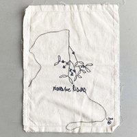 stitched art 'mistletoe kisses'