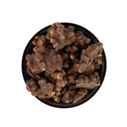 Kruidnoot Rocks Milk cookies, round brown cookies with a crunchy texture and a light brown color.