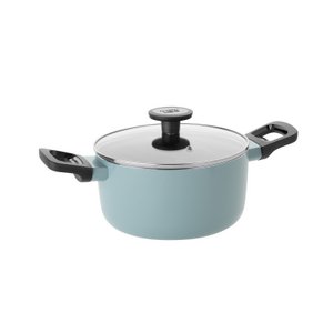 LEO Non-stick cooking pot with lid Slate 20 x 10cm