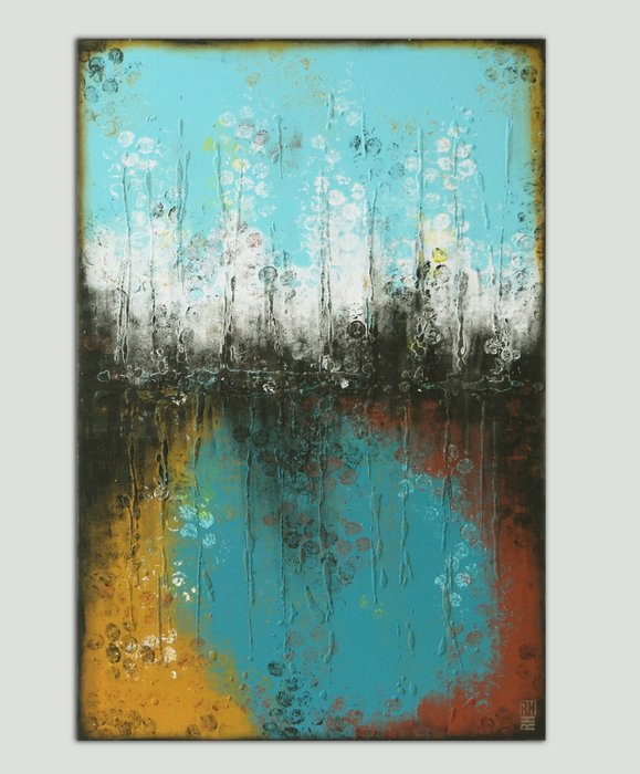 Schilderij - Boiling Bubbles Original
