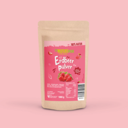Freeze-dried strawberry powder, 100g. Made from real strawberries, perfect for adding to smoothies, yogurt, or baking.