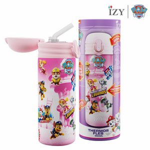 IZY Paw Patrol, Refresh - Pink, 350ml, giftbox - Kinderen | Thermosfles | Drinkfles | Waterfles | Schoolfles | Isoleerfles | Kinderfles | thermosbeker | drinkbeker | fles met rietje