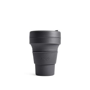 Stojo - Pocket Cup 355 ml Carbon - Grijs