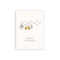Kaart A6 'Welkom lief kleintje'