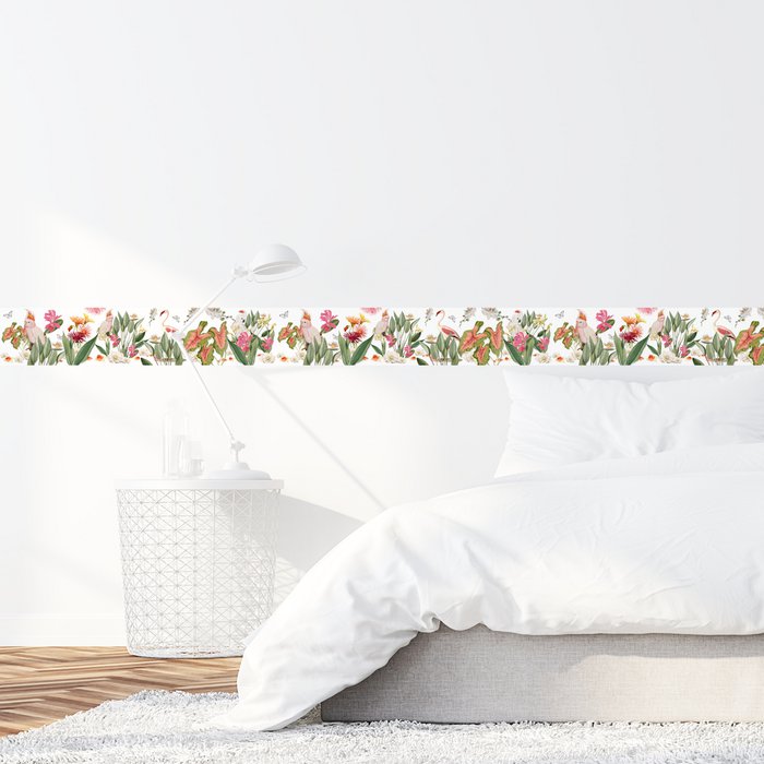 AG Design Selbstklebende Wandbordüre – Ledergürtel-Design, 5 M X 14 Cm, Wasserfest