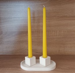 Pastel Color 10" Beeswax Taper Candle - Make your color mix