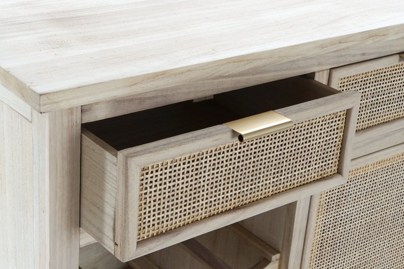 BOTELLERO PAULOWNIA RATAN 79,5X38X90 NATURAL MB176662