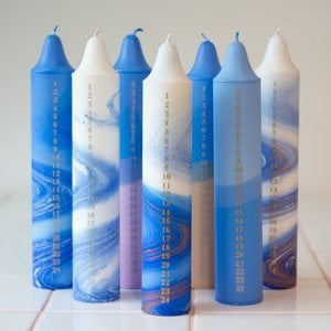 Adventskerze Marmor, Weihnachtskalender