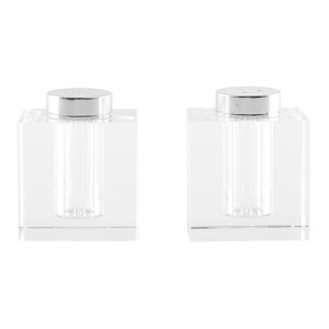 Sallery and peppercase square glass