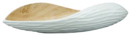 Ciotola in legno - fruttiera - insalatiera - modello Palm Seed - bianca - diverse misure