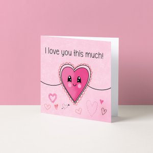 Wenskaart | I love you this much