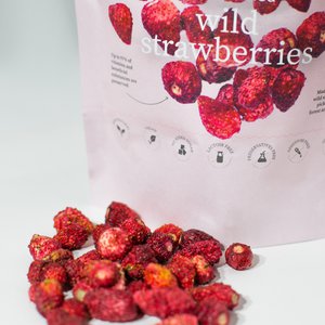 Freeze-dried wild strawberries (made from fresh foraged berries)