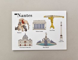 Illustrerede postkort Nantes