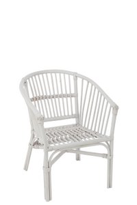 J-Line Filou high chair - rattan - white