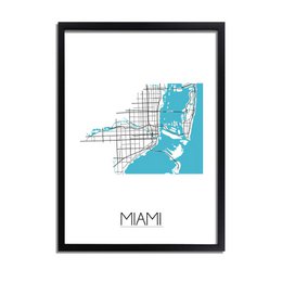 Miami Map poster