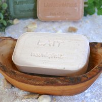 Seifenschale oval rustikal ca. 12 – 14 x 8 x 4 cm aus Olivenholz