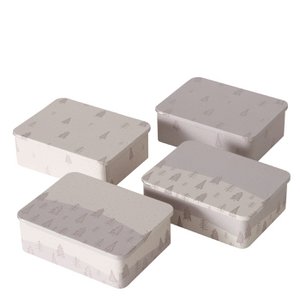 Metal storage tin 12x9x4cm