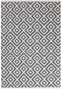 Loft Abstract Donkergrijs Ivoor Tapijt