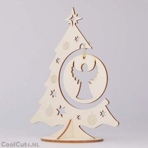 CoolCuts Holz Weihnachtsbaum 22cm