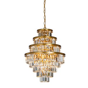 Chandelier Eliza 50 cm - Gold - Iron/Glass