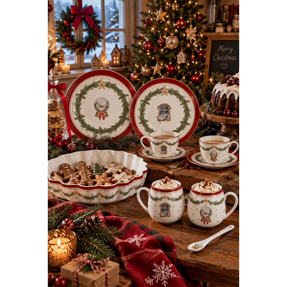 Porcelain mug Happy Holidays 440 ml