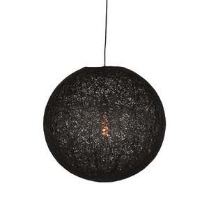 Homestorecity Hanglamp Twist - Zwart - Vlas - L